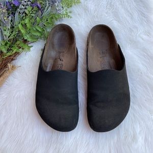 Birkenstock Birki’s Black Amsterdam Clogs 38 L7 M5